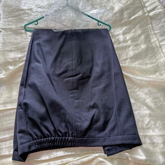PANTS, PURE VIRGIN WOOL, NAVY BLUE, MADE IN CANADA!, LOUBEN WOMAN, SIZE 26W, - Picture 1 of 4